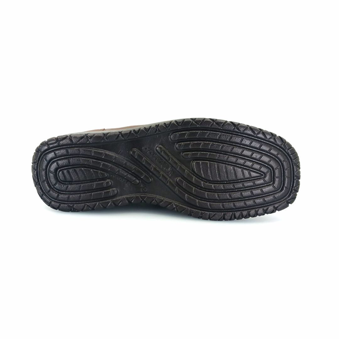 Boxer 14753 (καφέ δέρμα) ανδρικά slip-on