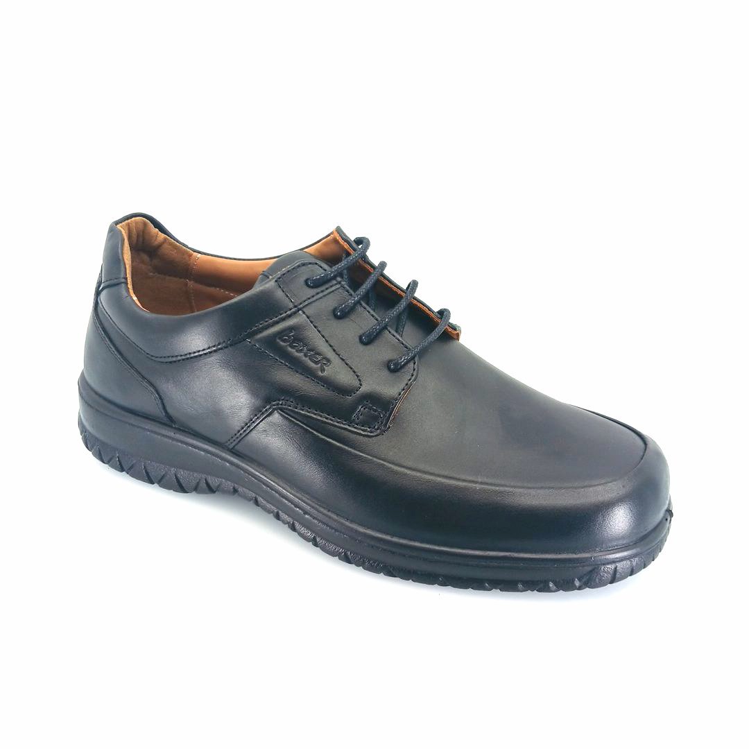 Boxer 14754 (μαύρο δέρμα) ανδρικά δετά
