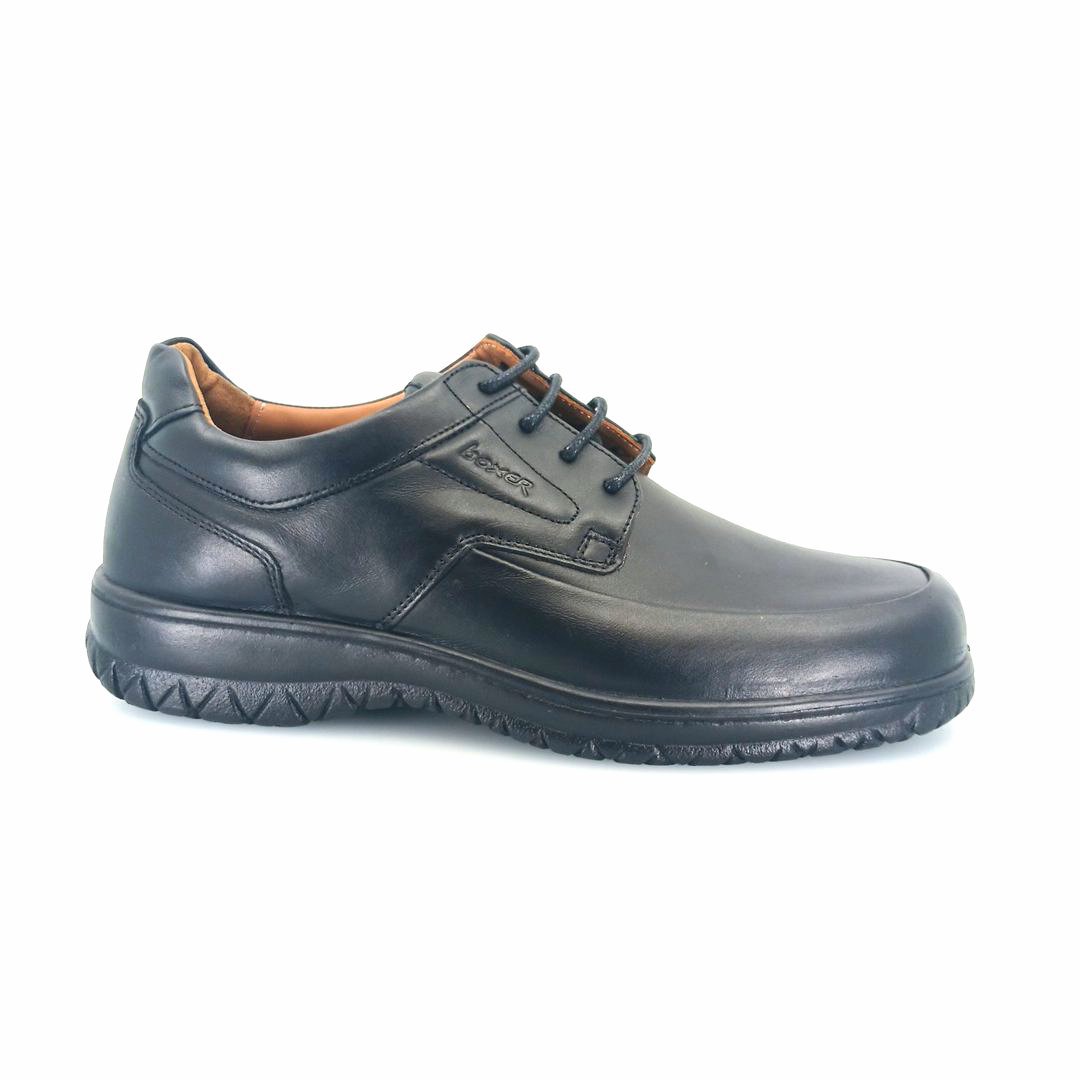 Boxer 14754 (μαύρο δέρμα) ανδρικά δετά