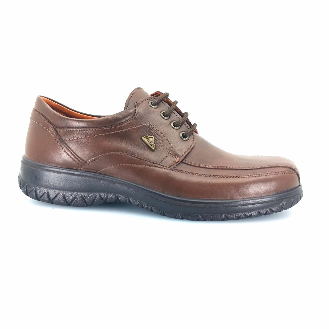 Boxer 14756 (καφέ δέρμα) ανδρικά δετά