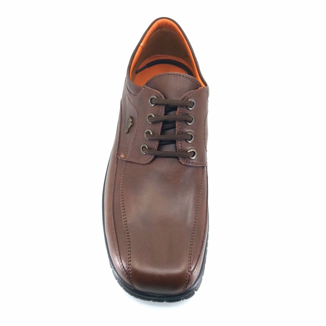 Boxer 14756 (καφέ δέρμα) ανδρικά δετά