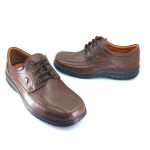Boxer 14756 (καφέ δέρμα) ανδρικά δετά