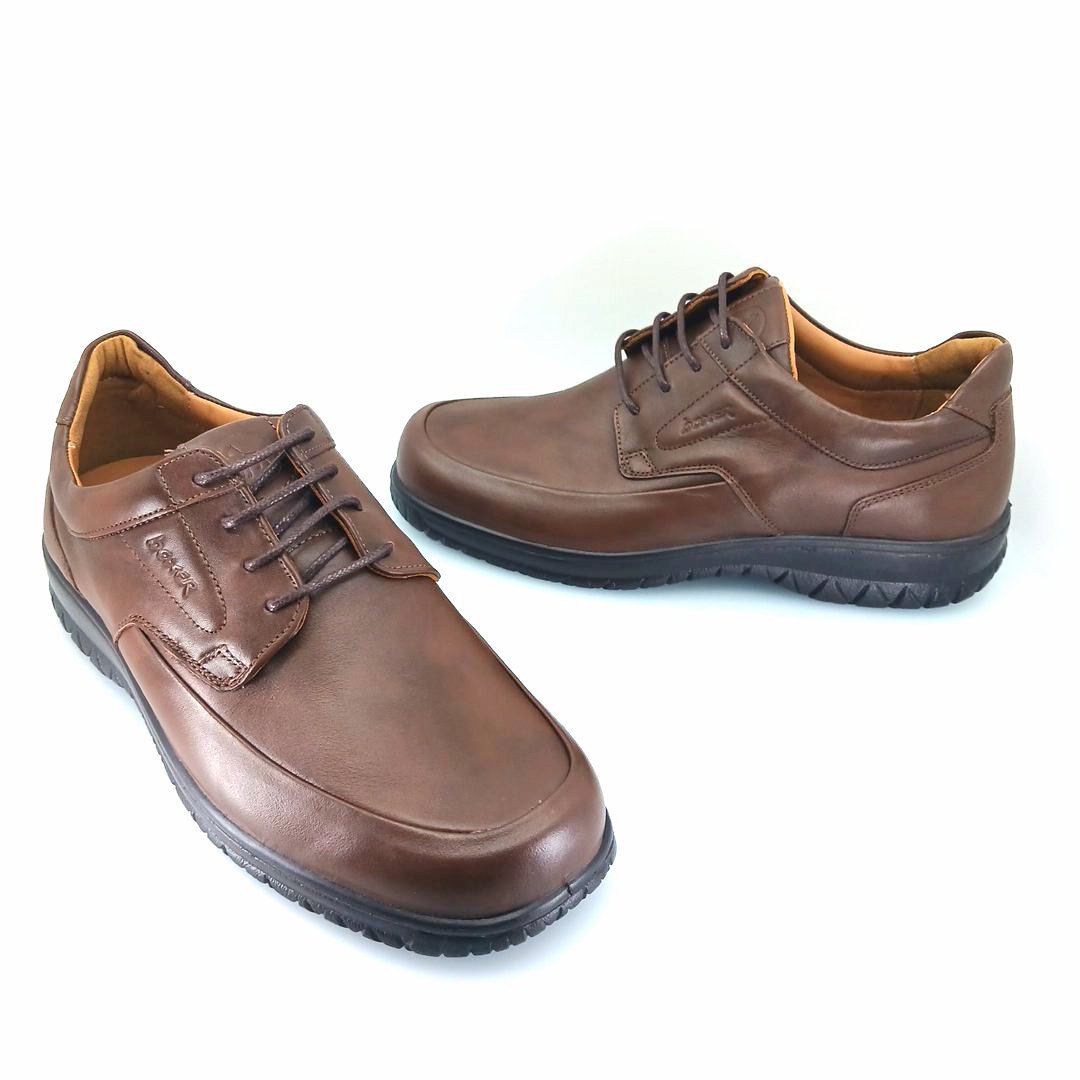 Boxer 14754 (καφέ δέρμα) ανδρικά δετά