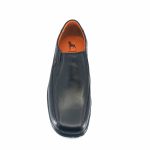 Boxer 14755 (μαύρο δέρμα) ανδρικά slip-on