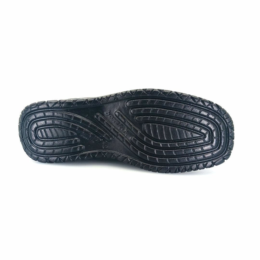 Boxer 14755 (μαύρο δέρμα) ανδρικά slip-on