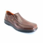 Boxer 14755 (καφέ δέρμα) ανδρικά slip-on