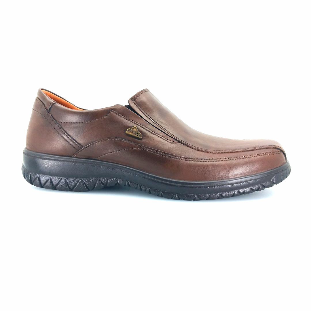 Boxer 14755 (καφέ δέρμα) ανδρικά slip-on
