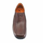 Boxer 14755 (καφέ δέρμα) ανδρικά slip-on