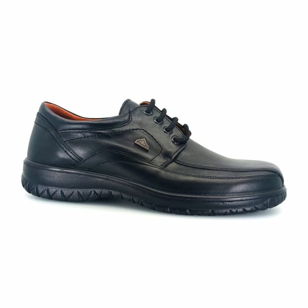 Boxer 14756 (μαύρο δέρμα) ανδρικά δετά