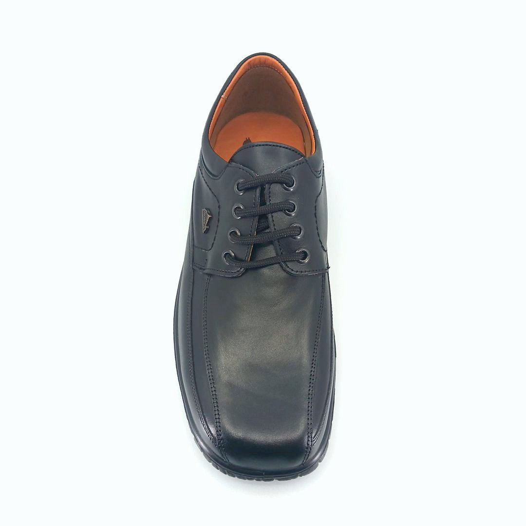 Boxer 14756 (μαύρο δέρμα) ανδρικά δετά