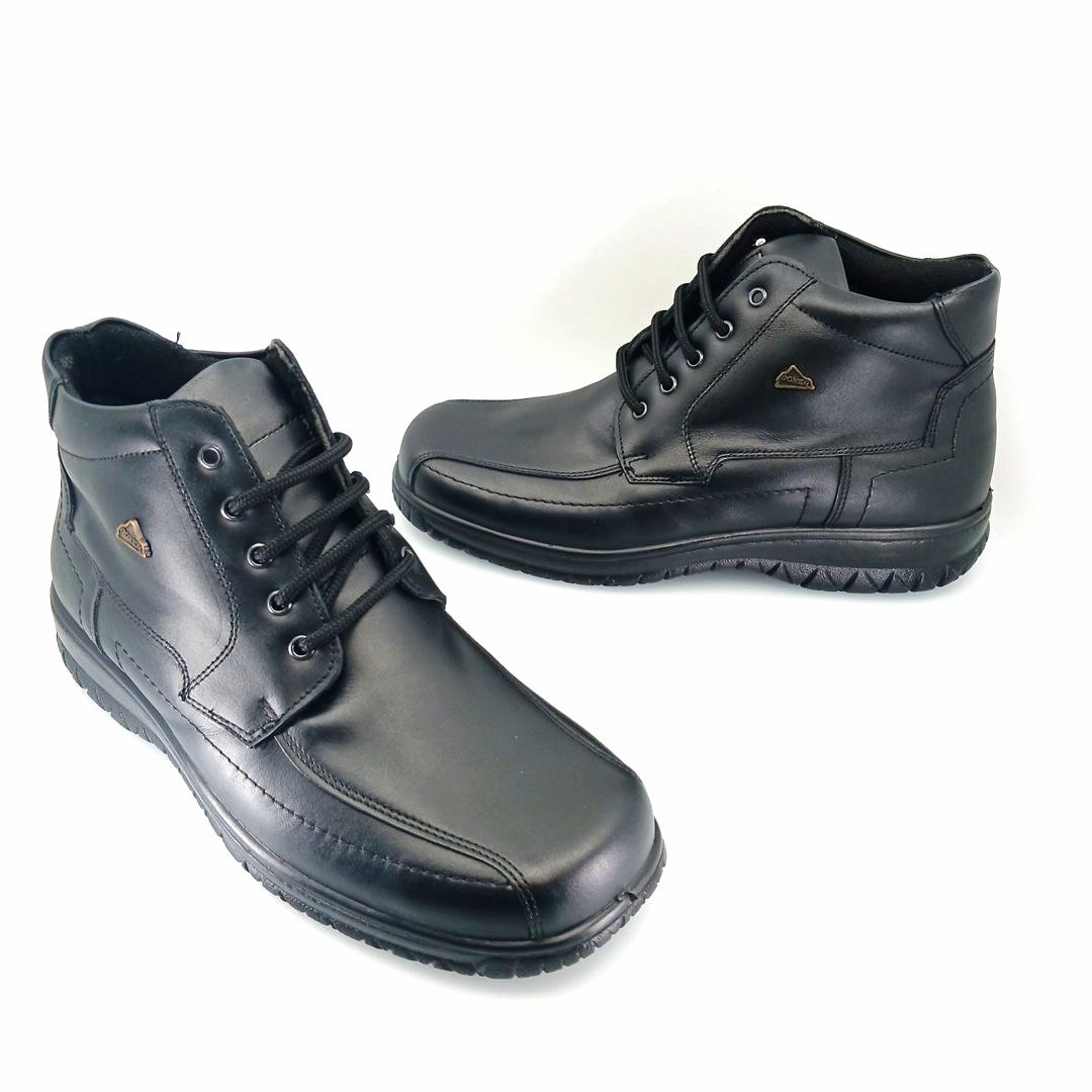 Boxer 14761 (μαύρο δέρμα) ανδρικά μποτάκια