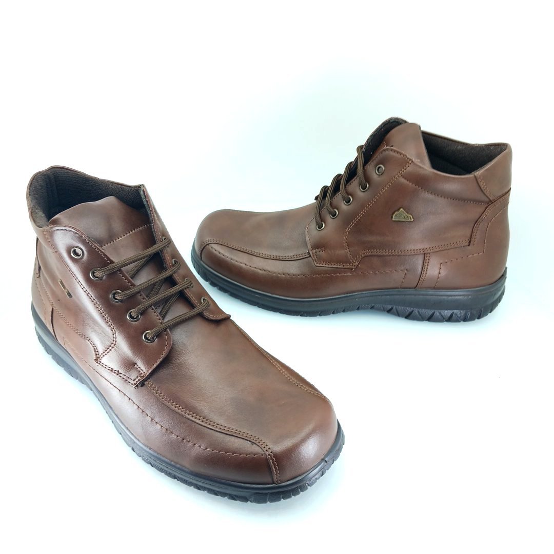 Boxer 14761 (καφέ δέρμα) ανδρικά μποτάκια