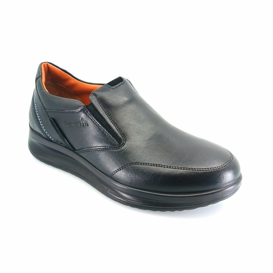 boxer-16539-black-1 Boxer 16539 (μαύρο δέρμα) ανδρικά slip-on