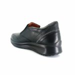 Boxer 16539 (μαύρο δέρμα) ανδρικά slip-on