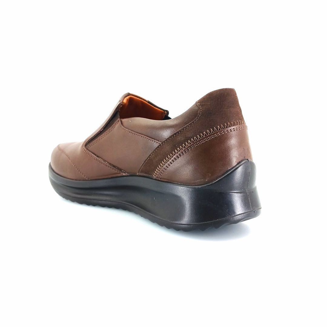 Boxer 16539 (καφέ δέρμα) ανδρικά slip-on