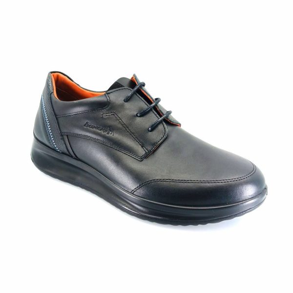 Boxer 16540 (μαύρο δέρμα) ανδρικά δετά