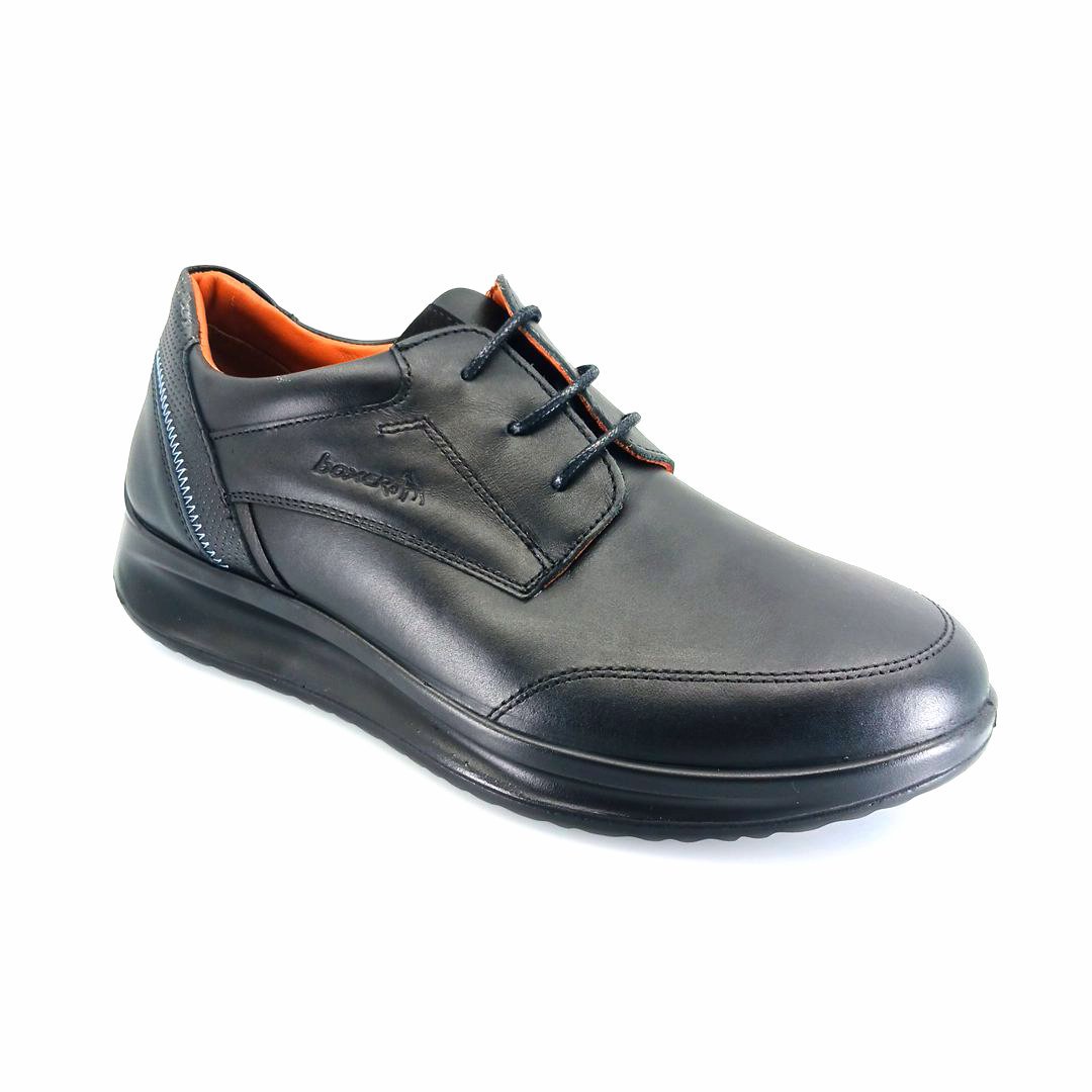 boxer-16540-black-1 Boxer 16540 (μαύρο δέρμα) ανδρικά δετά