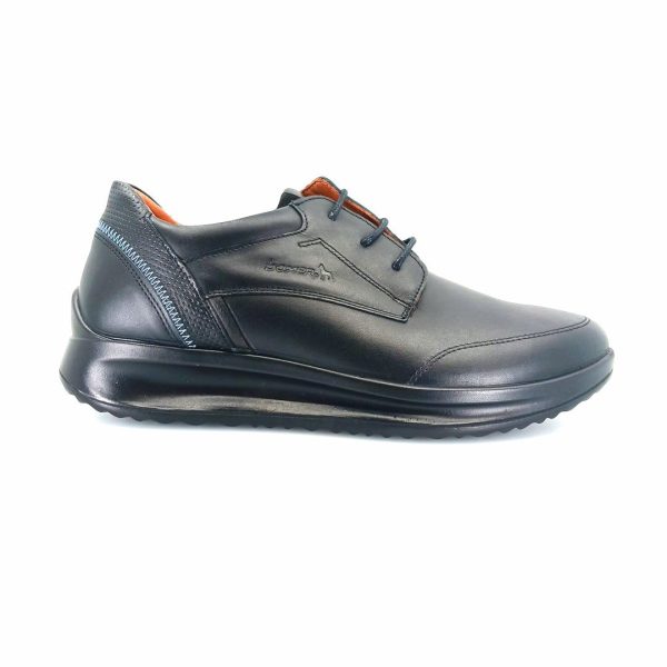 Boxer 16540 (μαύρο δέρμα) ανδρικά δετά