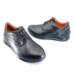 Boxer 16540 (μαύρο δέρμα) ανδρικά δετά