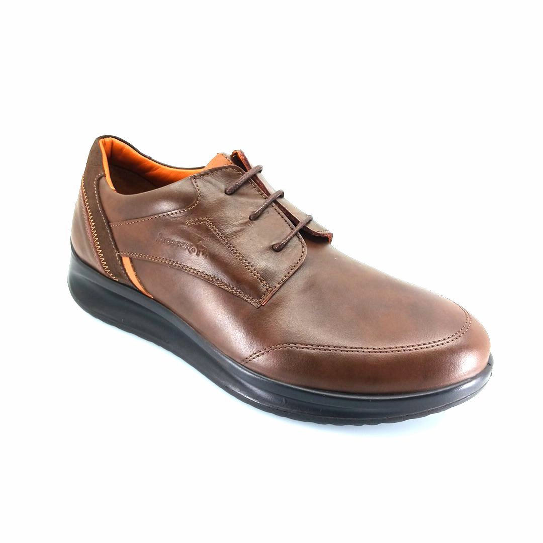 boxer-16540-brown-1 Boxer 16540 (καφέ δέρμα) ανδρικά δετά