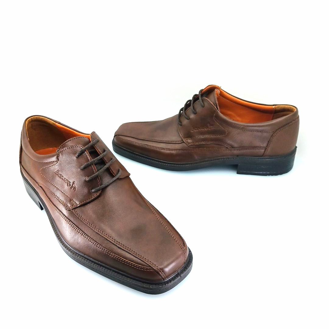 Boxer 2200-1 (καφέ δέρμα) ανδρικά derby