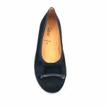Gabor 166.17 μπαλαρίνες (μαύρο δέρμα suede)
