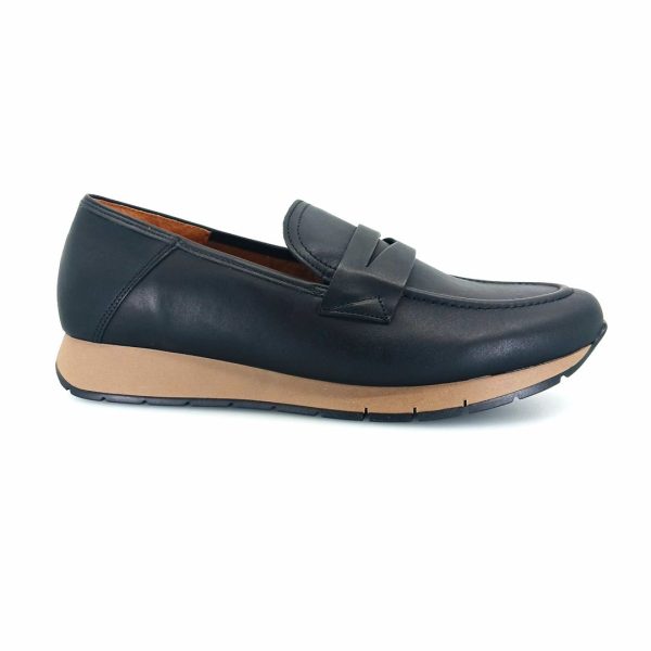 Gabor 471.57 penny loafer sneakers (μαύρο δέρμα)