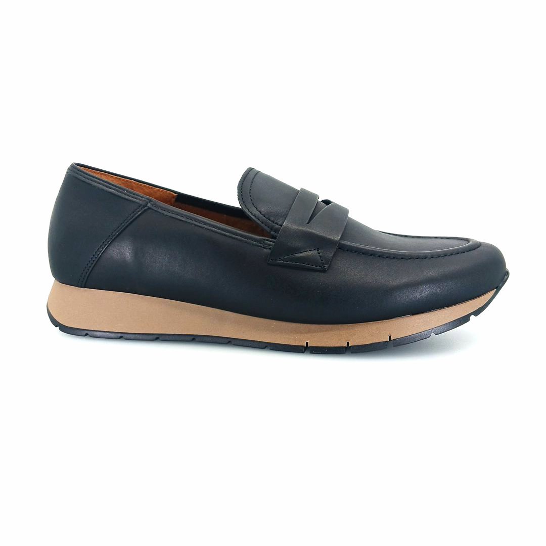 Gabor 471.57 penny loafer sneakers (μαύρο δέρμα)