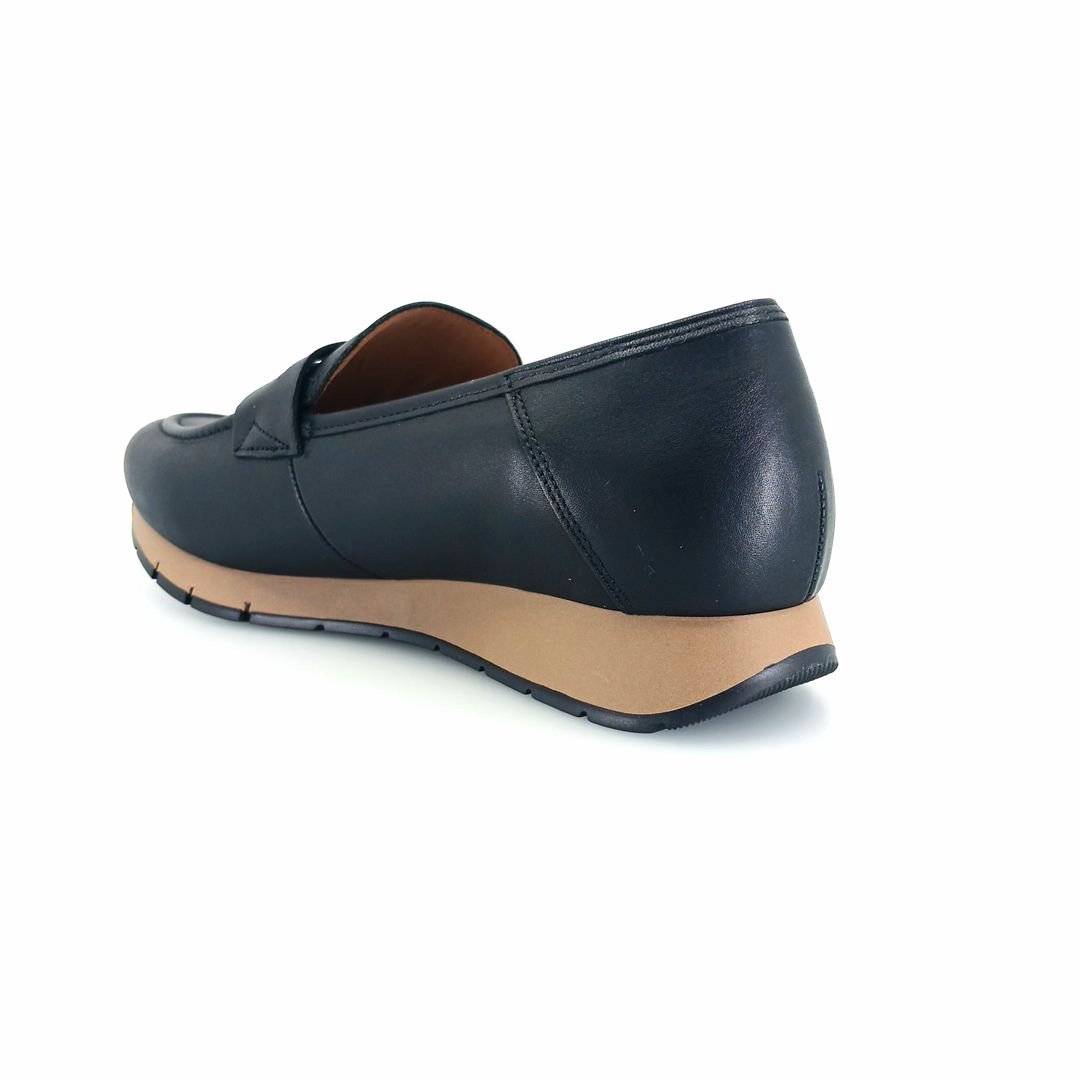 Gabor 471.57 penny loafer sneakers (μαύρο δέρμα)