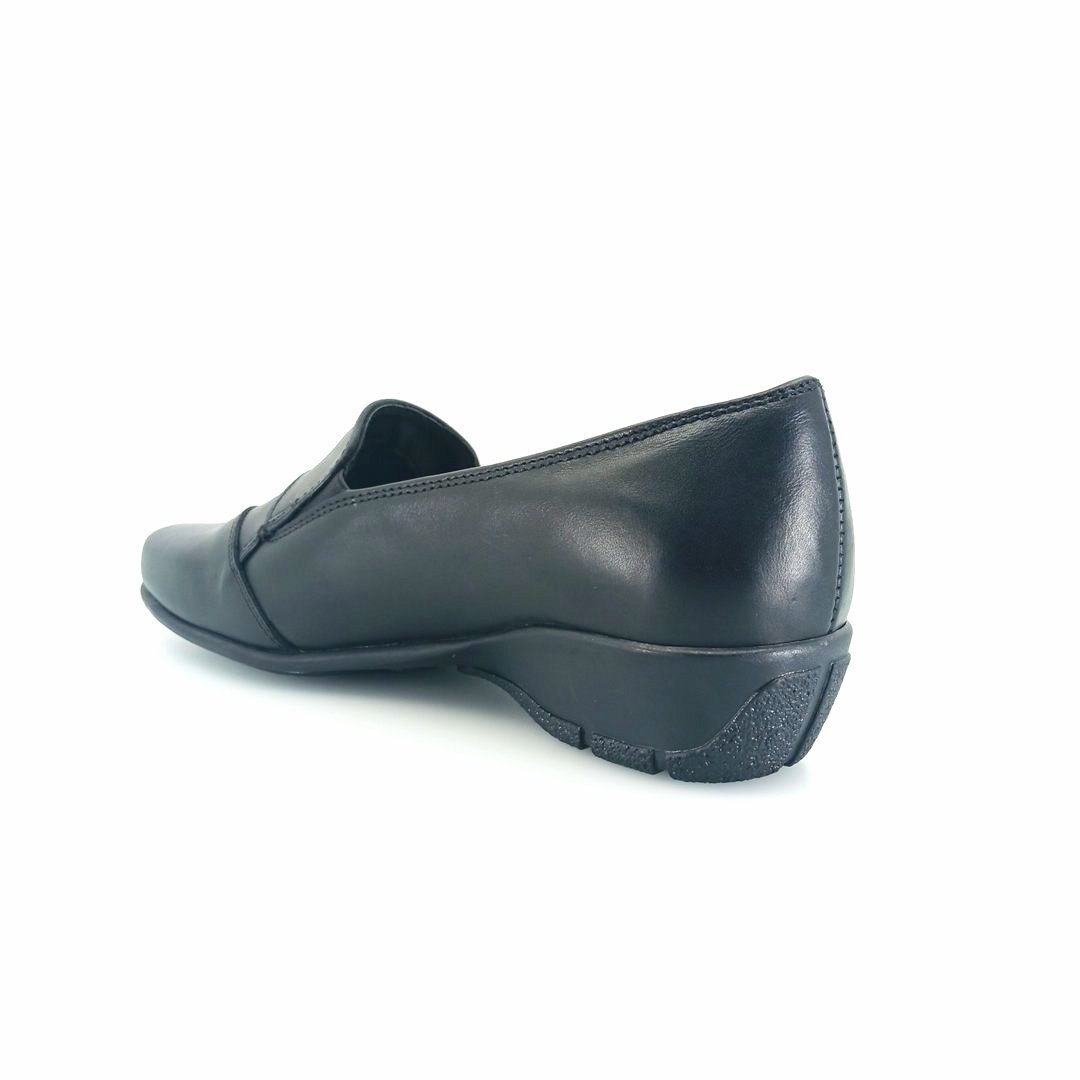 Boxer 51600 (μαύρο δέρμα) γυναικεία slip-on