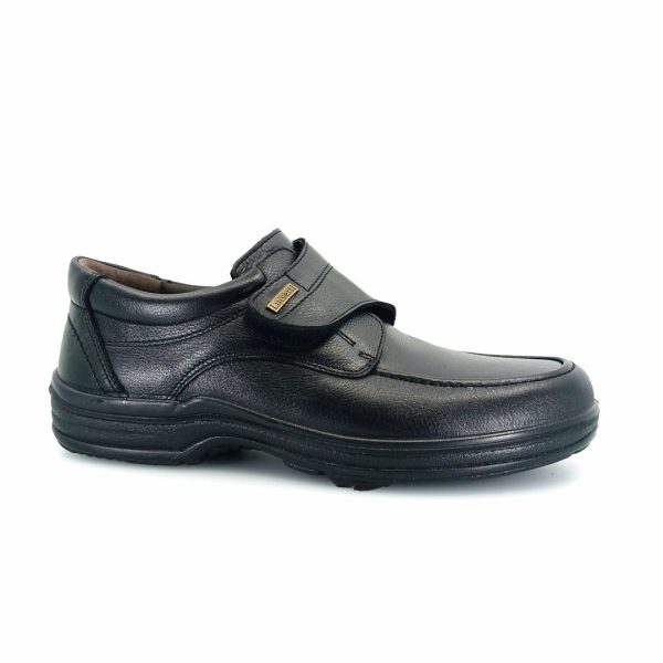Luisetti 20412 (μαύρο δέρμα) ανδρικά velcro