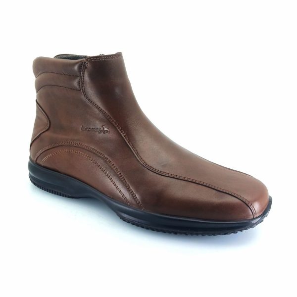 Boxer 12151 (καφέ δέρμα) ανδρικά μποτάκια