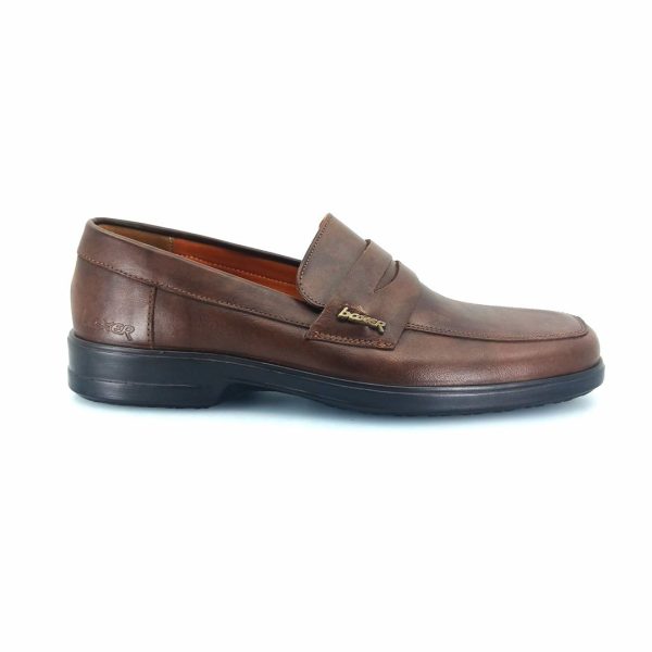 Boxer 13805 (καφέ δέρμα) ανδρικά penny loafers