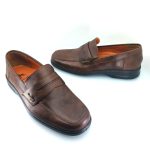 Boxer 13805 (καφέ δέρμα) ανδρικά penny loafers