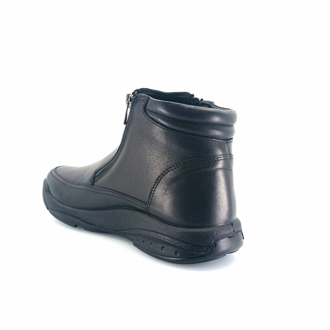 Boxer 19329 (μαύρο δέρμα) ανδρικά μποτάκια