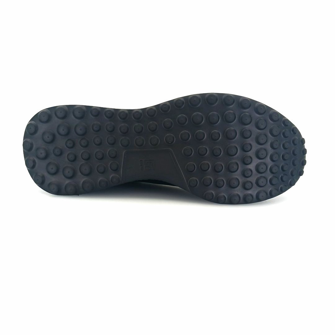 Boxer 44009 (μαύρο δέρμα) ανδρικά δετά sneakers