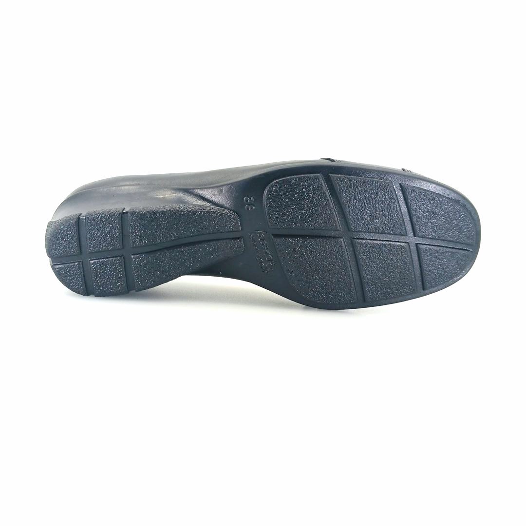 Boxer 51600 (μαύρο δέρμα) γυναικεία slip-on