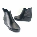 Boxer 55151 (μαύρο δέρμα) γυναικεία μποτάκια