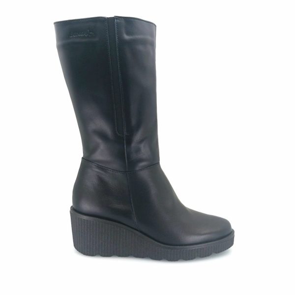 Boxer 55152 (μαύρο δέρμα) γυναικείες μπότες