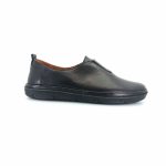 Boxer 98457 (μαύρο δέρμα) γυναικεία slip-on