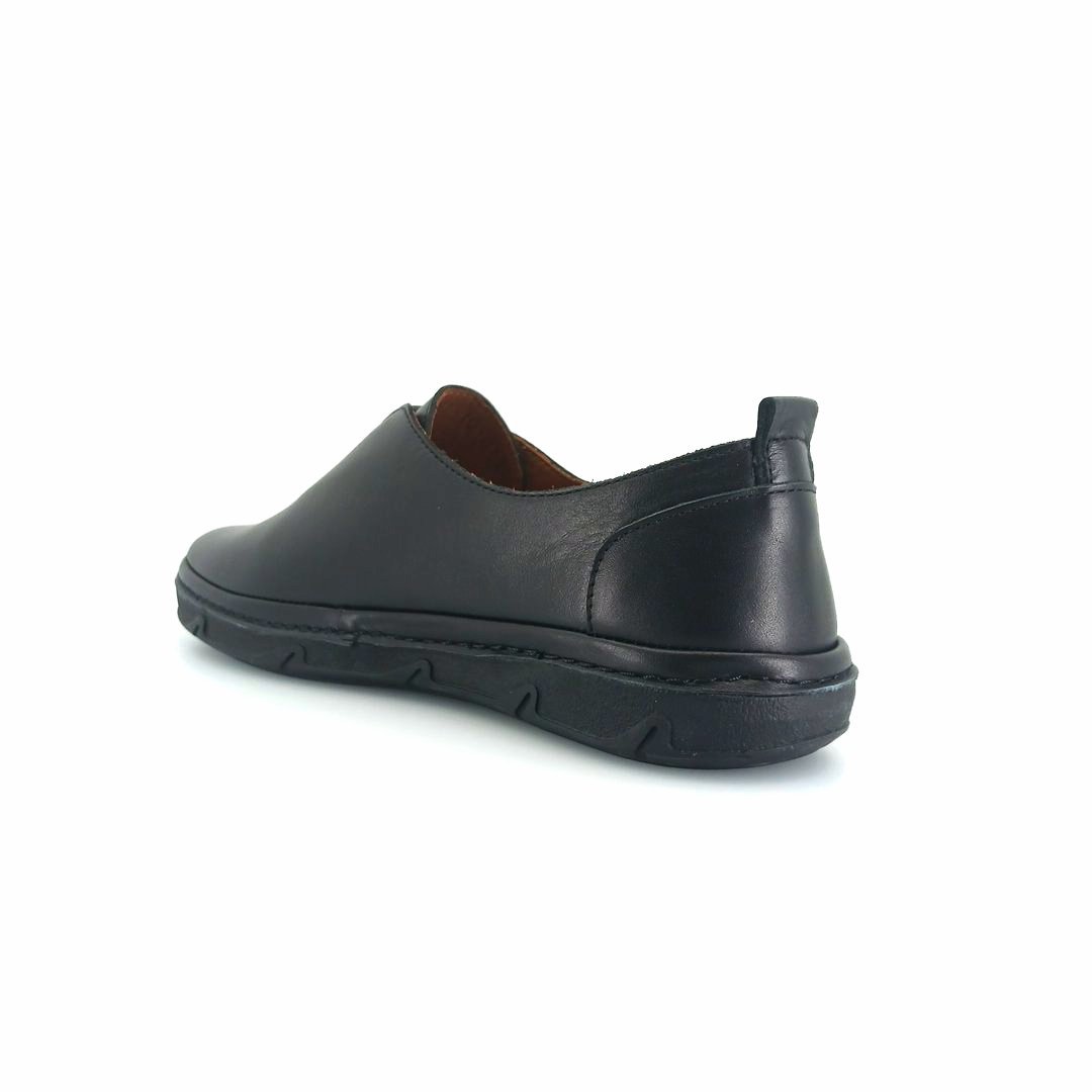 Boxer 98457 (μαύρο δέρμα) γυναικεία slip-on