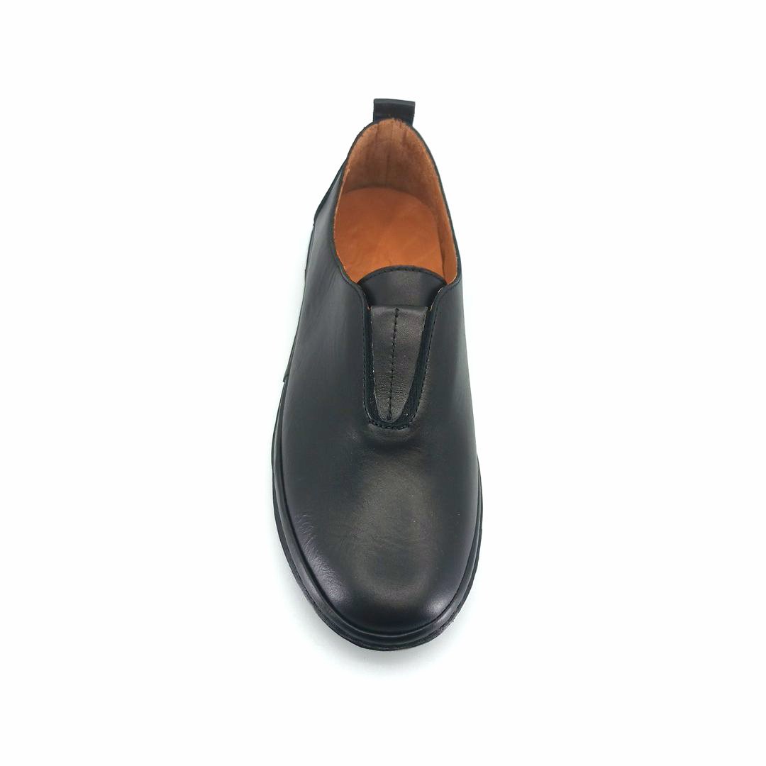 Boxer 98457 (μαύρο δέρμα) γυναικεία slip-on