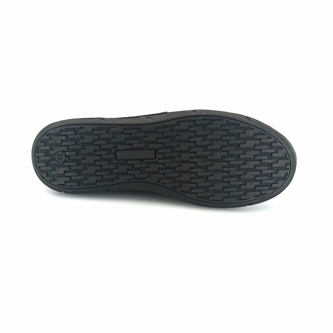 Boxer 98457 (μαύρο δέρμα) γυναικεία slip-on