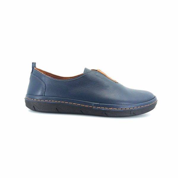 Boxer 98457 (μπλε δέρμα) γυναικεία slip-on