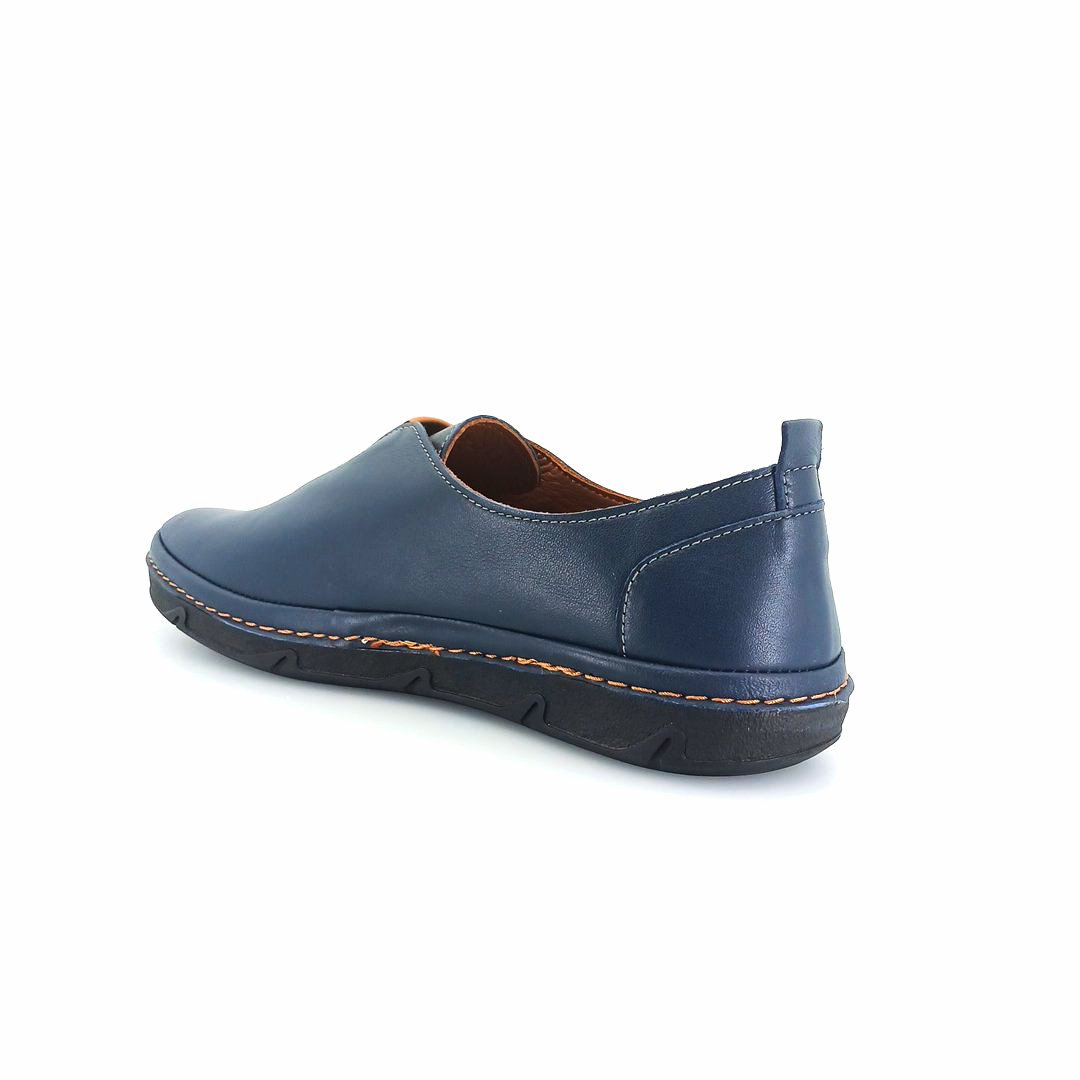 Boxer 98457 (μπλε δέρμα) γυναικεία slip-on
