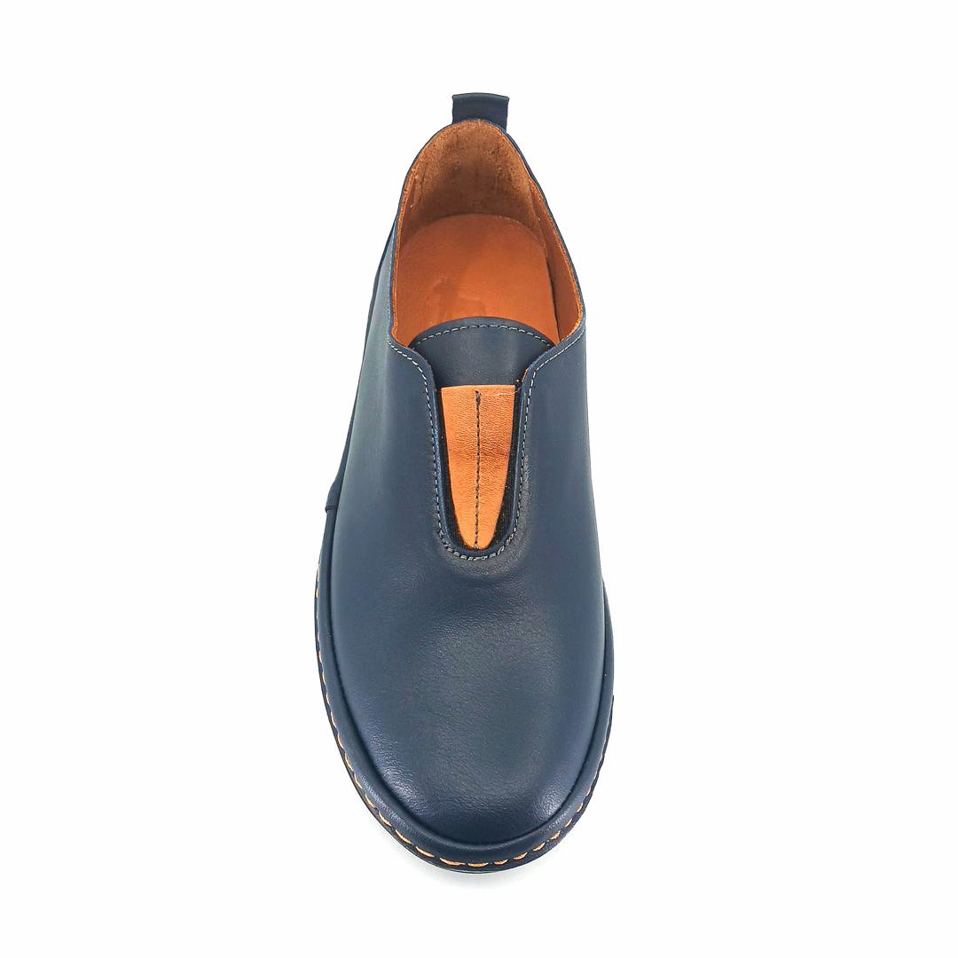 Boxer 98457 (μπλε δέρμα) γυναικεία slip-on