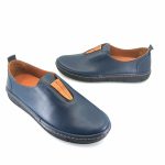 Boxer 98457 (μπλε δέρμα) γυναικεία slip-on