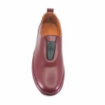 Boxer 98457 (μπορντώ δέρμα) γυναικεία slip-on