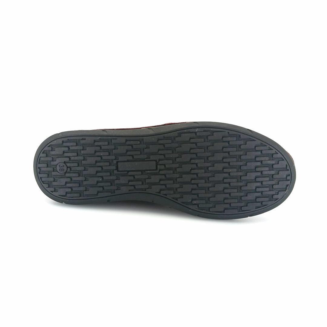 Boxer 98457 (μπορντώ δέρμα) γυναικεία slip-on