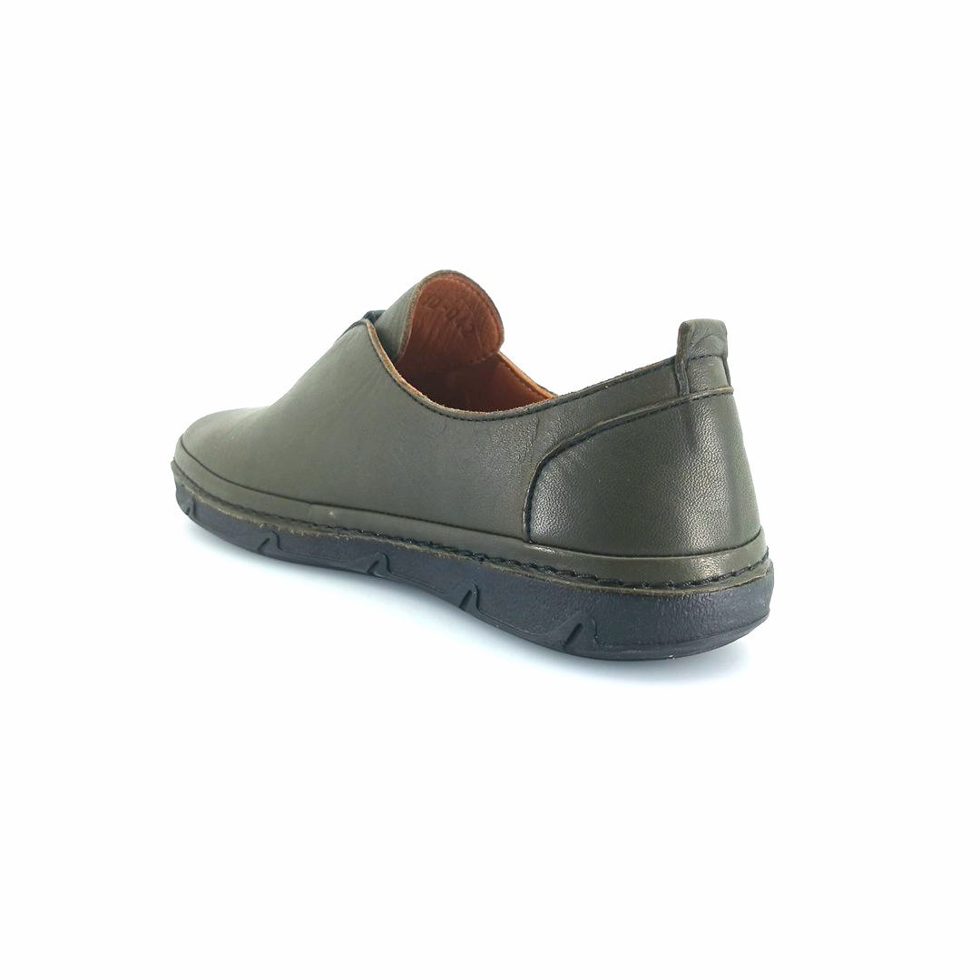 Boxer 98457 (χακί δέρμα) γυναικεία slip-on